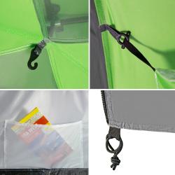 Nils NC6431 Highland IV zelený/šedý rodinný stan