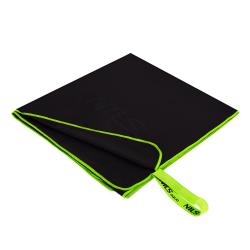 Nils Ručník z mikrovlákna aqua NAR11 černý/zelený