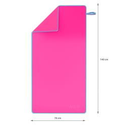 Nils Uterák z mikrovlákna aqua NAR11 ružový/modrý