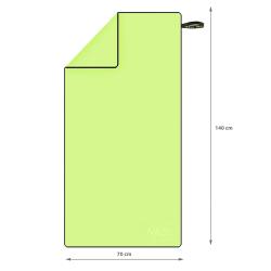 Nils Ručník z mikrovlákna aqua NAR11 zelený/černý