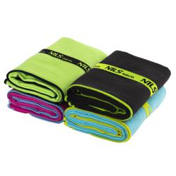 Nils Ručník z mikrovlákna aqua NAR11 zelený/černý