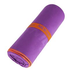 Nils Ručník z mikrovlákna aqua NAR12 fialový/oranžový