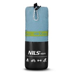 Nils Uterák z mikrovlákna aqua NAR12 svetlomodrý/zelený