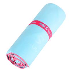 NILS Aqua Ručník z mikrovlákna NAR13 světle modrý/růžový