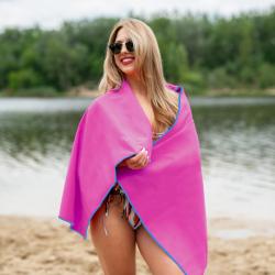 Nils Ručník z mikrovlákna Camp NCR11 růžový/modrý