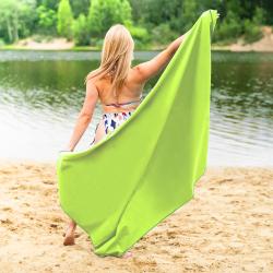 NILS CAMP Ručník z mikrovlákna NCR12 zelený