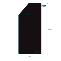 NILS Ručník z mikrovlákna NCR13 černý/modrý