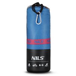 NILS Ručník z mikrovlákna NCR13 modrý/růžový