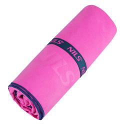 NILS Ručník z mikrovlákna NCR13 růžový / tmavě modrý (VÝPRODEJ)