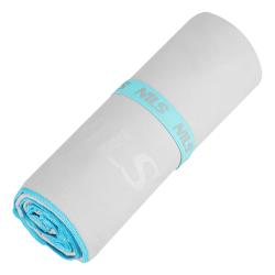 NILS CAMP Ručník z mikrovlákna NCR13 šedý/modrý