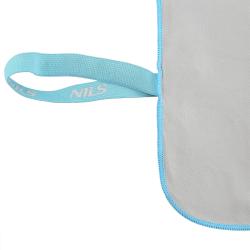 NILS CAMP Ručník z mikrovlákna NCR13 šedý/modrý