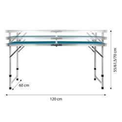 Nils Sada skládacího kempingového stolu a židliček Camp NC1633 modrá