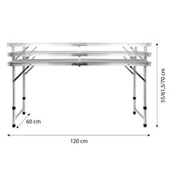 Nils Sada skládacího kempingového stolu a židliček Camp NC1633 tmavě šedá