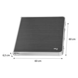 Nils Sada skládacího kempingového stolu a židliček Camp NC1633 tmavě šedá