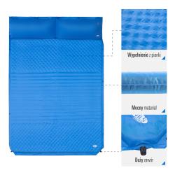 Nils CAMP NC4060 modrá samonafukovacia dvojmiestna karimatka