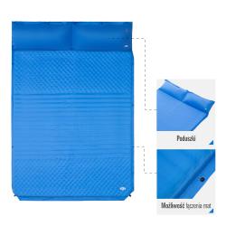 Nils CAMP NC4060 modrá samonafukovacia dvojmiestna karimatka