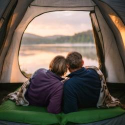 Nils NC4060 zelená samonafukovací dvouosobová karimatka