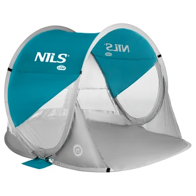 Nils Samorozkládací plážový stan Camp NC3142 modrozelený Nils Samorozkládací plážový stan Camp NC3142 modrozelený