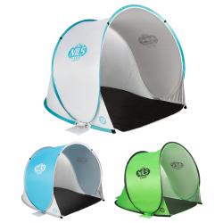 NILS Samorozkladací plážový stan NC3173 šedo-tyrkysový