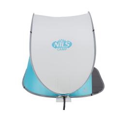 NILS CAMP Samorozkladací plážový stan NC3174 sivý