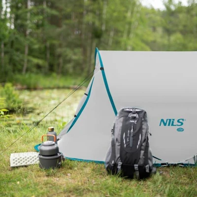 Nils Samorozkládací plážový stan Camp NC3743 šedý