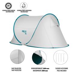 Nils Samorozkladací plážový stan Camp NC3743 sivý