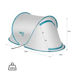 Nils Samorozkladací plážový stan Camp NC3743 sivý