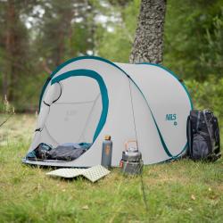 Nils Samorozkladací plážový stan Camp NC3743 sivý