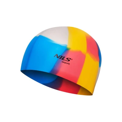 NILS Aqua Silikonová čepice NQC Multicolor M10 NILS Aqua Silikonová čepice NQC Multicolor M10