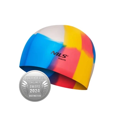 NILS Aqua Silikonová čepice NQC Multicolor M10