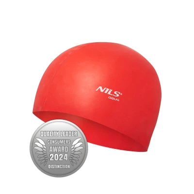 NILS Aqua Silikonová čepice NQC RD01 červená