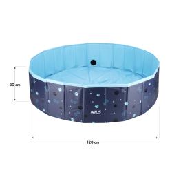 NILS Skladací bazén pre psov NC2805 120x30 cm