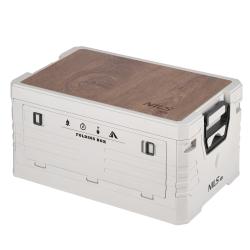 Nils Skládací box Camp NCB4002 2v1 s víkem a dřevěnou deskou 50L