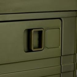 Nils Skládací box Camp NCB4002 2v1 s víkem a dřevěnou deskou 32L zelený