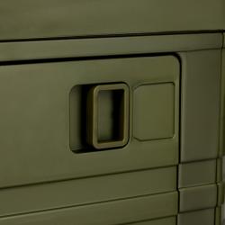 Nils Skladací box Camp NCB4002 2v1 s vekom a drevenou doskou 32L zelený