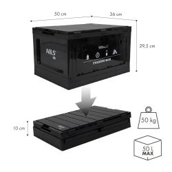 Nils Skladací box Camp NCB4006 2v1 s vekom a funkciou stola 50L
