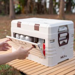 Nils Skladací box s vekom Camp NCB4003 50L sivý