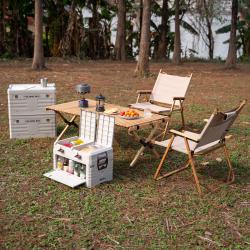 Nils Skladací box s vekom Camp NCB4003 50L sivý