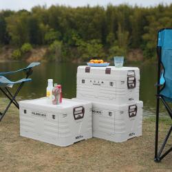 Nils Skladací box s vekom Camp NCB4003 50L sivý