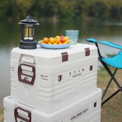 Nils Skladací box s vekom Camp NCB4003 50L sivý