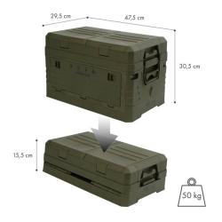 Nils Skládací box s víkem Camp NCB4003 50L zelený