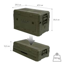 Nils Skladací box s vekom Camp NCB4003 50L zelený