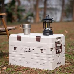 Nils Skládací box s víkem Camp NCB4003 50L šedý