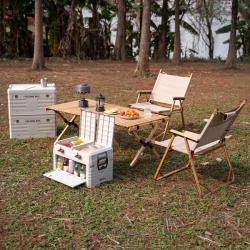 Nils Skládací box s víkem Camp NCB4003 50L šedý