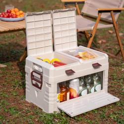 Nils Skládací box s víkem Camp NCB4003 50L šedý