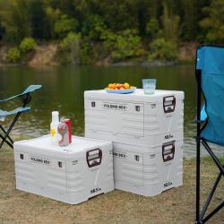 Nils Skladací box s vekom Camp NCB4004 50L sivý