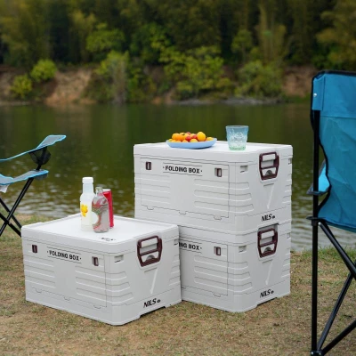 Nils Skládací box s víkem Camp NCB4004 50L šedý