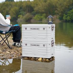 Nils Skladací box s vekom Camp NCB4004 50L sivý