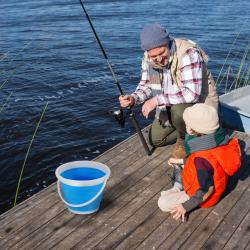 NILS CAMP Skládací kbelík NC1731 modrý 10 l