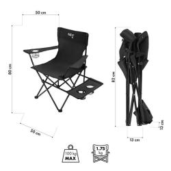 Nils Skládací kempingová židle Camp NC3301 černá